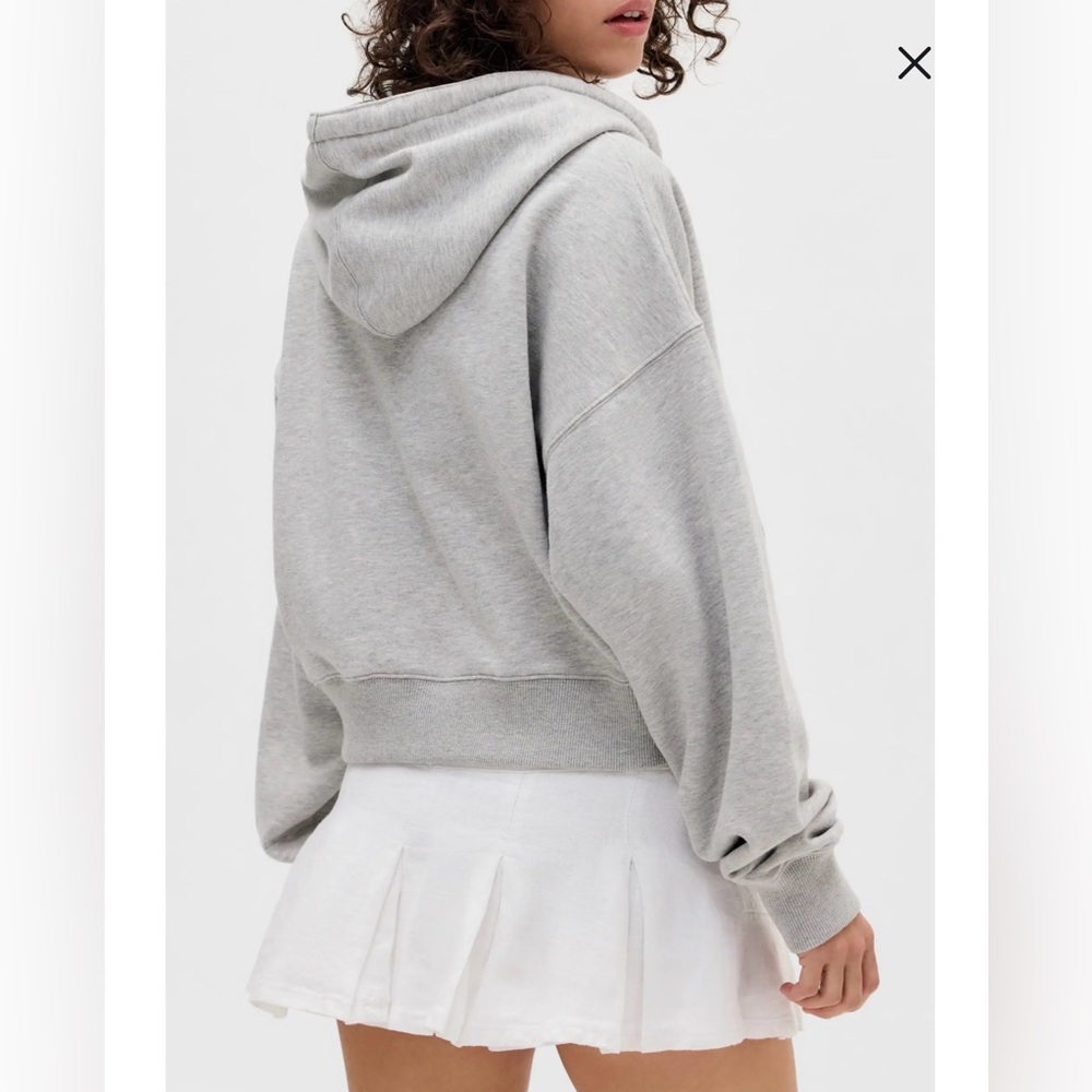 BGD Urban Outfitters Light Gray Zip-Up Hoodie - Picture 3 of 12